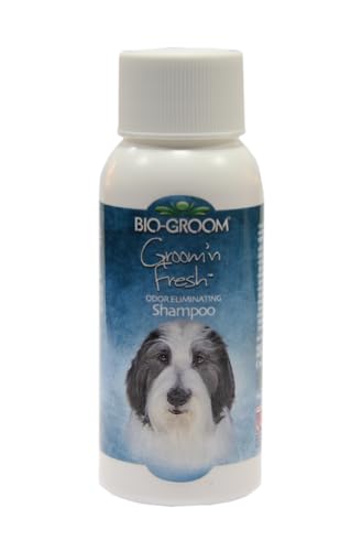 Bio-Groom - Groom'n Fresh Shampoo - Geruchsentfernendes Hundeshampoo - Rückstandsfreies und schnelles Ausspülen - Mit Sojaprotein - Sulfatfreies Hundeshampoo - 59 ml von Bio-groom