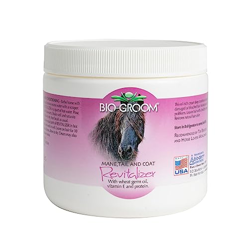 Bio-groom - Creme Pflegespülung für Pferde - Pferdeconditioner - Schutz für Mähne, Schweif und Fell - Leave-In Pferdehaarpflege - Nicht fettend - Tierversuchsfrei - 0,45 kg von Bio-groom