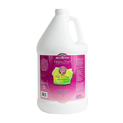 Bio-Groom Natural Scents Pink Jasmine Dog Shampoo - Natürliches Shampoo für Haustiere - Baobab-Protein - Katzen- und Hundebadezubehör - Konzentrat 1:6 - Bis zu 798 Hundewäschen - 3.8 L von Bio-groom