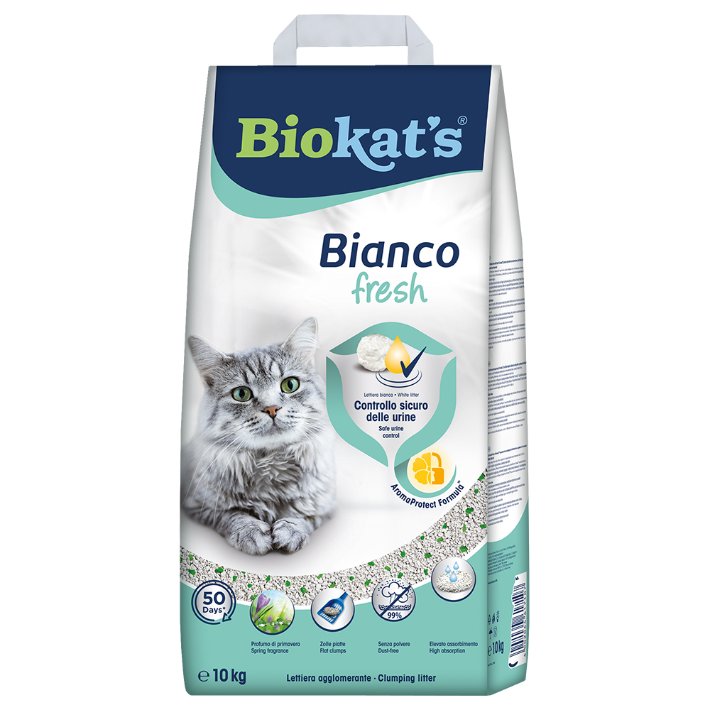 Biokat's Bianco Fresh Katzenstreu - Sparpaket: 2 x 10 kg von BioKat's