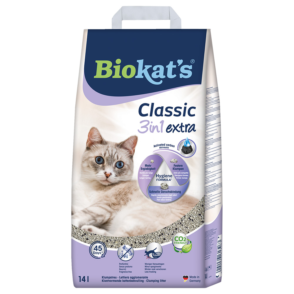 Biokat´s Classic 3in1 Extra Katzenstreu - Sparpaket: 2 x 14 l Biokat´s Classic 3in1 Extra Katzenstreu - Sparpaket: 2 x 14 l von BioKat's
