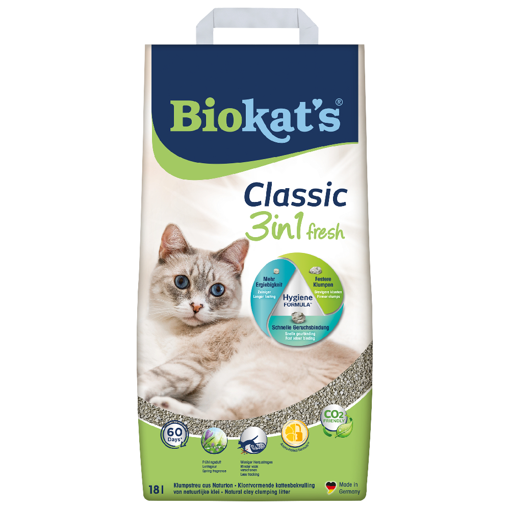 Biokat´s Classic Fresh 3in1 Katzenstreu - 18 l von BioKat's