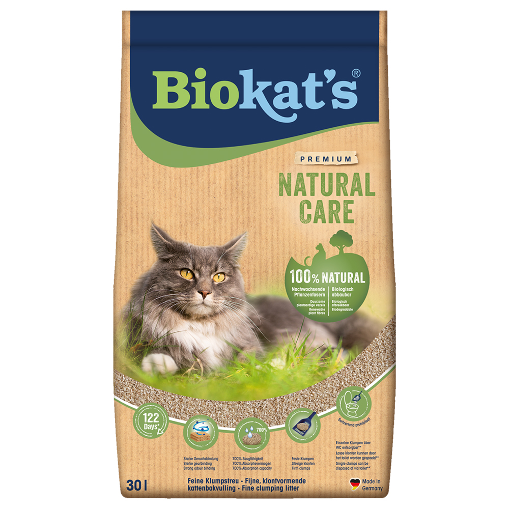 Biokat's Natural Care Katzenstreu - Sparpaket: 2 x 30 l von BioKat's