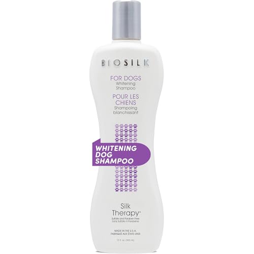 BioSilk for Dogs pflegendes Aufhellungsshampoo für helles Fell 355ml von BioSilk