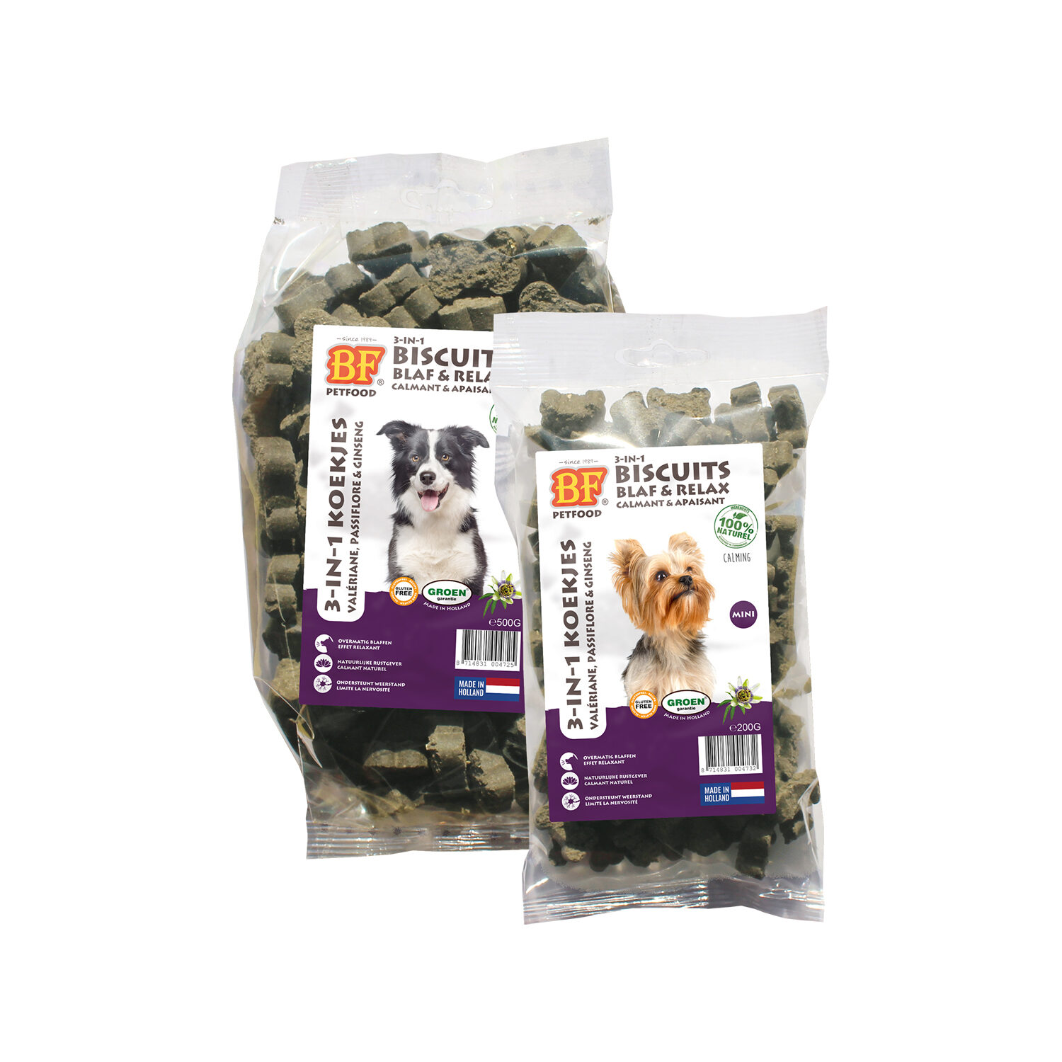 BF®Petfood - 3 in 1 Kekse Bark & Relax - 200 g Mini von Biofood