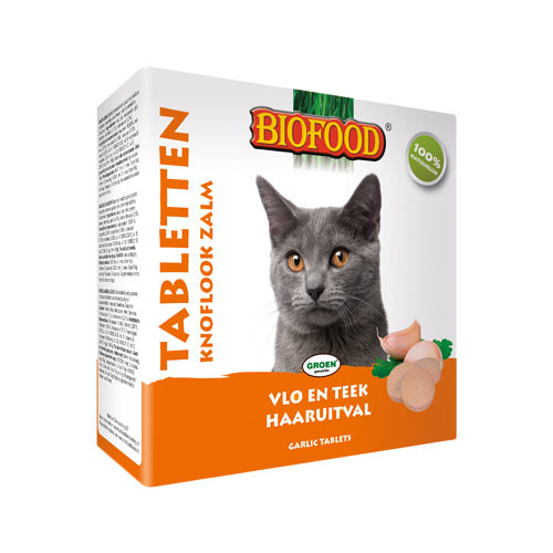 BF®Petfood Knoblauchtabletten für Katzen - Lachs - 2 x 100 Stück von Biofood