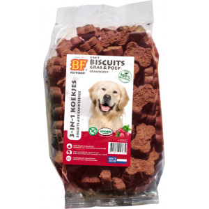 BF Petfood 3 in 1 Hundekekse mit Cranberry Geschmack 2 x Cranberry Geschmack von Biofood