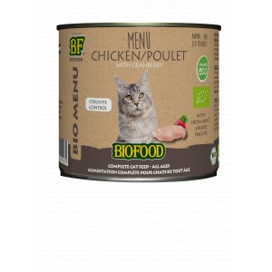 BF Petfood Biofood Organic Bio Menu Struvite Control Huhn Katzen-Nassfutter (Dosen 200 g) 12 x 200 g von Biofood