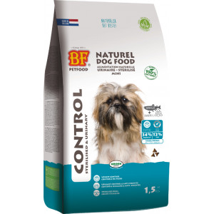 BF Petfood Control Mini Sterilised & Urinary mit Huhn Hundefutter 10 kg von Biofood