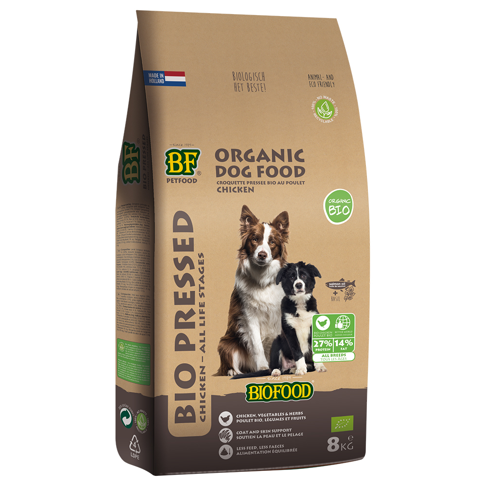 BF Petfood Organic Pressed Huhn - 8 kg von Biofood