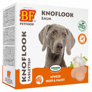 BF Petfood Tabletten mit Knoblauch und Lachsgeschmack für den Hund 2 x 55 Stück von Biofood