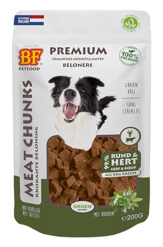 Biofood Meat Chunks Rund En Hert-200 GR von Biofood