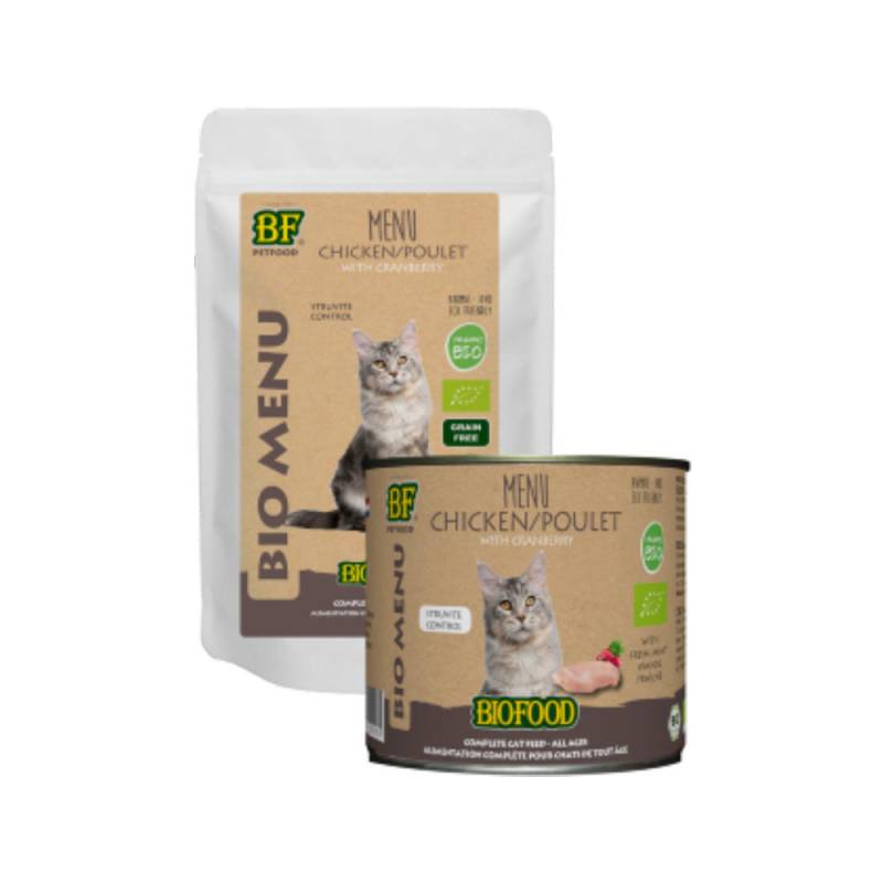 Biofood Organic Menu Huhn - Katze - 12 x 200 g von Biofood