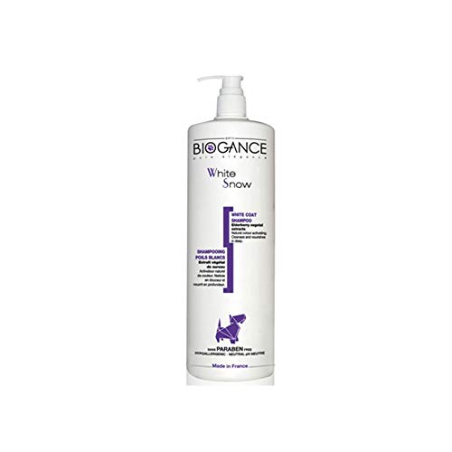 Biogance BGWS1L Hunde Shampoo, Schneeweiss, 1 L von Biogance