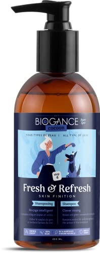 Biogance Shampoo mit sanftem Finish Spa (umweltfreundlich) entfernt den überschüssigen Gras und stärkt die Wirkung der Pflege von Biogance