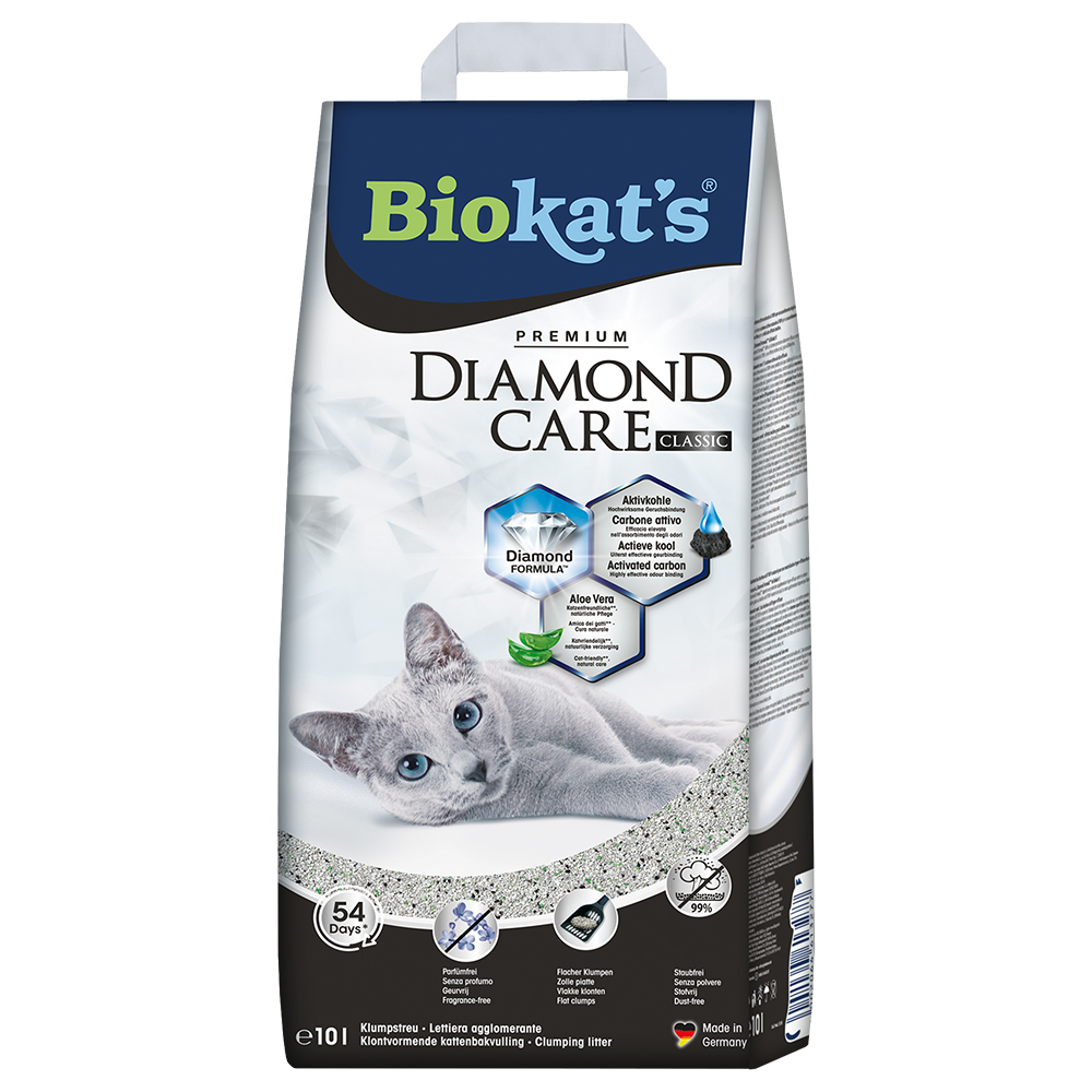 Biokat´s Diamond Care Classic Katzenstreu - Sparpaket: 2 x 10 l von BioKat's