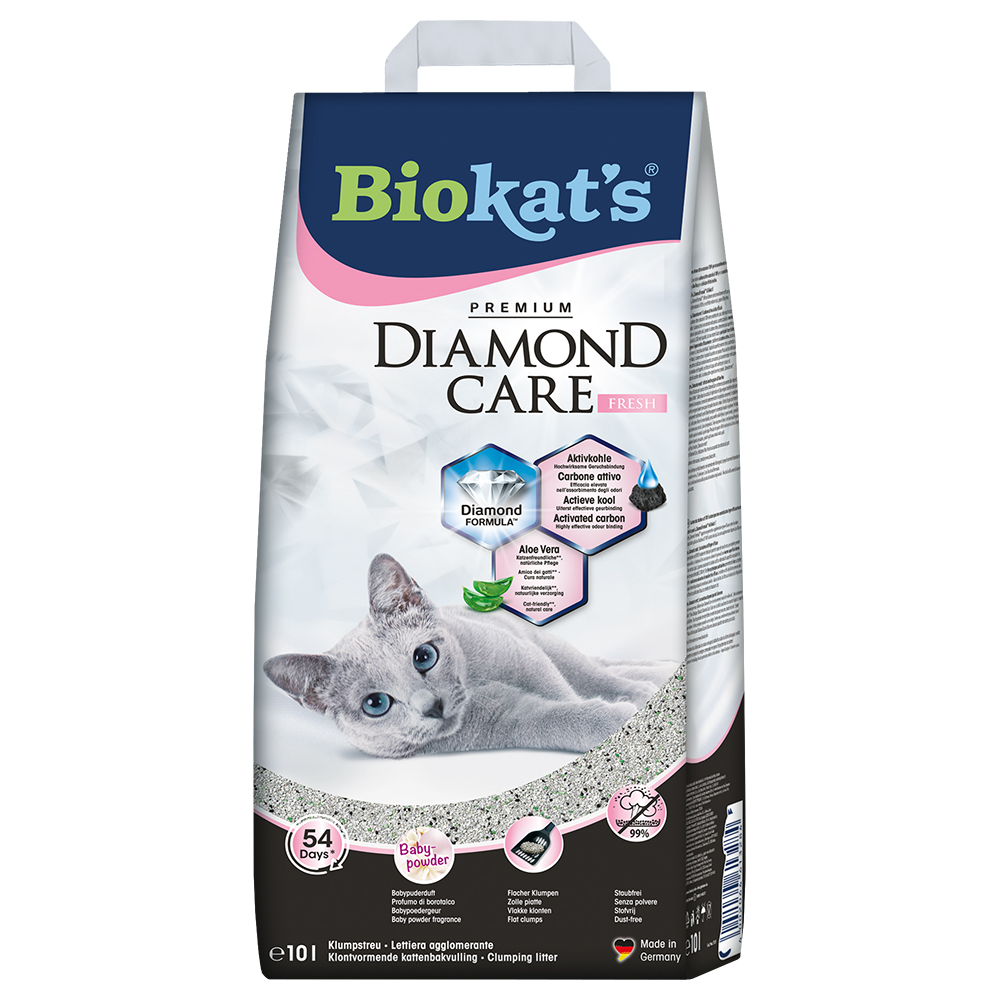 Biokat´s Diamond Care Fresh Katzenstreu - Sparpaket: 2 x 10 l von BioKat's