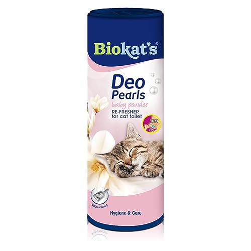 Biokat's Deo Pearls Baby Powder - Streuzusatz mit Duft für Frische und feste Klumpen in der Katzentoilette - 1 Dose (1 x 700 g) von Biokat's