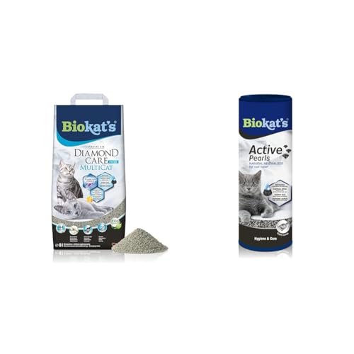 Biokat's Diamond Care MultiCat Fresh Katzenstreu mit Duft & Active Pearls - Streuzusatz mit Aktivkohle verbessert Geruchsbindung und Saugfähigkeit der Katzenstreu - 1 Dose (1 x 700 ml) von Biokat's