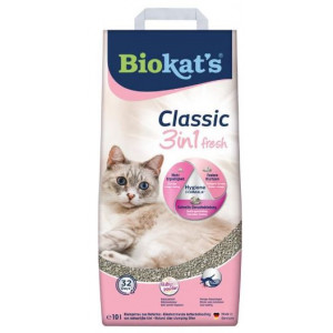 Biokat&apos;s Classic fresh 3in1 Babypuder Duft Katzenstreu 10 Liter von Biokat&apos;s