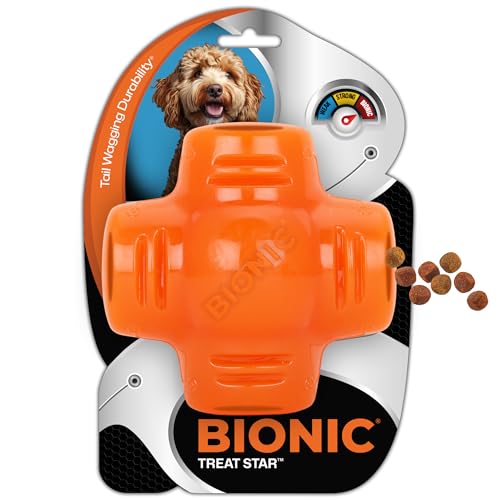 BIONIC Treat Star Hundespielzeug – gut sichtbarer Leckerli-Spender, ideal für die Beschäftigung von Hunden von Bionic