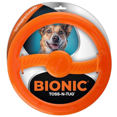 Bionic Toss-n-Tug Ring, extrem widerstandsfähiges Hundespielzeug, 22,7cm von Bionic