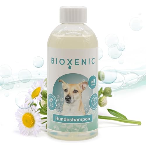BIOXENIC HUNDESHAMPOO | 500 ml für alle Hunderassen und Felltypen. Extra Pflege durch Kamille. Glanz und Geschmeidigkeit ohne den Geruchssinn zu irritieren. von Bioxenic