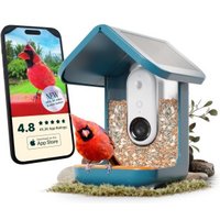 Birdbuddy BIRD BUDDY 2.0 - Smartes Vogelhaus mit Solardach (blau) von Birdbuddy