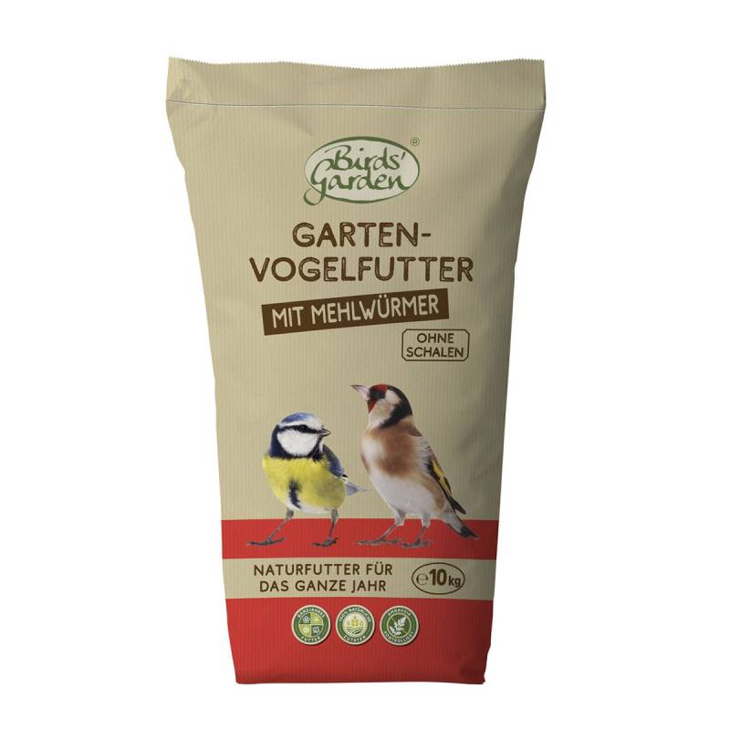 Birds Garden Gartenvogelfutter mit Mehlwürmern 10kg von Birds Garden