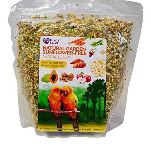 Birds LOVE All Natural Garden Blend Bird Food for Lovebirds, Parakeets, Cockatiels, Conures, Quakers, Cockatoos, Macaws and All Sized Birds von Birds LOVE