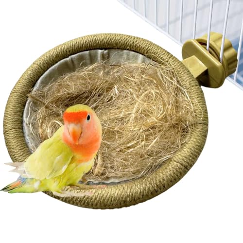 Vogelnest Papageien Brutnest Bett Kanarienvögel Finken Papageiennest mit Filz für Wellensittiche, Sittiche, Nymphensittiche, Sittiche, Sittiche, Sittiche, Sittiche, Sittiche, Sit von Birheatry