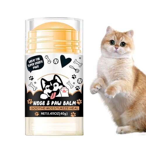 Birtern Hundepfotenbalsam – Hundepfotencreme Katzenpfotenbalsam – Natürlicher Hundefußbalsam Hundepfoten-Feuchtigkeitscreme, Lecksichere Pfotensalbe Fußpflege für trockene, rissige Hundepfoten von Birtern