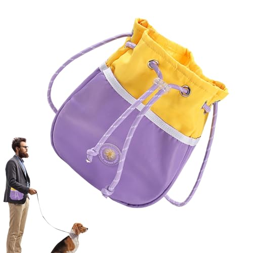 Birtern Leckerli-Tasche für Hundetraining, mit verstellbarem Schultergurt, tragbare Hundetasche, Spazierengehen, Joggen, große Kapazität, Leckerli-Spender für Feuchttücher, Tierfutter von Birtern