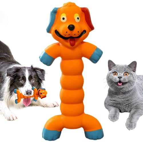 Birtern Quietschendes Hundespielzeug für kleine, mittelgroße und große Hunde – langlebiges Gummi-Quietschspielzeug für Hunde, Welpen, Kauspielzeug, interaktives Quietschspielzeug aus Latex, lustiges von Birtern