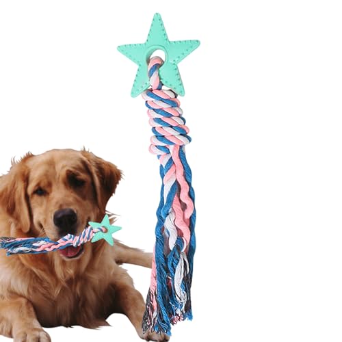 Bitong Hundeseil-Kauspielzeug | Welpenspielzeugseil zum Zahnen | Interaktives Hundespielzeug, Baumwollseilknoten für Katzen, Welpen, mittelgroße Hunde und Haustiere von Bitong