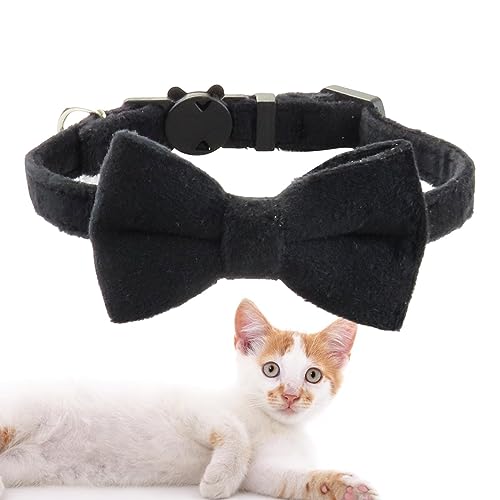 Bitong Katzenhalsband mit Schleife, Hundehalsband mit Fliege und Glöckchen, Haustierbedarf für Outdoor-Aktivitäten für Fotografie, Hochzeit, Zuhause, Spazierengehen, Reisen von Bitong