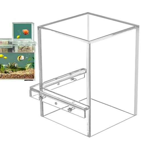 Bitong Unterdruck-Aquarium, Acryl-Aquarium, Aquarium-Fischaufzugstanks mit automatischer Nachfüllung, Vakuumaufgehängt, über Wasser, umgekehrt, leichtes Acryl-Aquarium, vergrößert den von Bitong