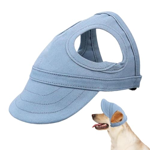 Hunde-Baseballmütze, Hunde-Strandmütze - Outdoor-Sonnenhut für Hunde aus Segeltuch mit Ohrlöchern | Hundemütze, verstellbare Hunde-Sonnenblende, Haustier-Sonnenhaube, bequeme Passform für Katzen und H von Bitong