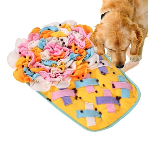 Schnüffelmatte für Hunde, Schnüffelmatte für Welpen | Schnüffelpad für Haustiere zum langsamen Füttern,Rutschfeste, becherförmige Schnüffelmatte, interaktives Puzzle-Spielzeug für Katzen, Welpen, klei von Bitong