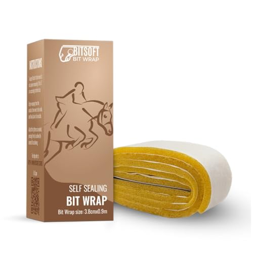 Bitsoft Selbstklebende Gebissbandage für Pferde - 5 mm Soft Foam - Flexible Latexbandage - Optimaler Schutz und Komfort - Langlebig und leicht anzulegen - Kosteneffizient Dank dickerem Material von Bitsoft