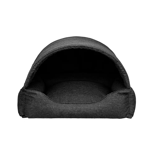 Bjird Hundebett & Hundehütte in einem - Hundehaus mit Dach für kleine und mittelgroße Hunde - Hundehöhle - Hundebox - Hundesofa - Bezug abnehmbar & waschbar - stabiles Hundekorb - 82x58 cm von Bjird