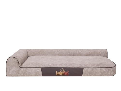 Bjird Hundebett - Hundekorb für kleine mittelgroße & große Hunde - Hundekissen - Hundesofa - Bezug abnehmbar und waschbar - Best - Größe: 80 x 53 x 18 cm [Größe: S] - Beige von Bjird