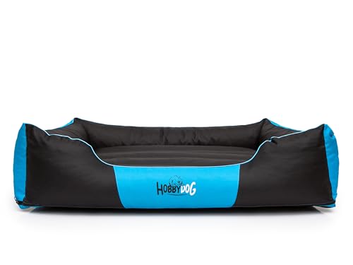 Bjird Hundebett - Hundekorb für kleine mittelgroße & große Hunde - Hundekissen - Hundesofa - Bezug abnehmbar und waschbar - Comfort - Größe: S - Blau von Bjird