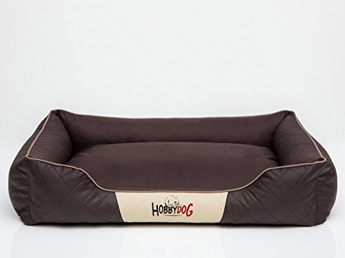 Bjird Hundebett - Hundekorb für kleine mittelgroße & große Hunde - Hundekissen - Hundesofa - Bezug abnehmbar und waschbar - Perfect - Größe: - Braun von Bjird