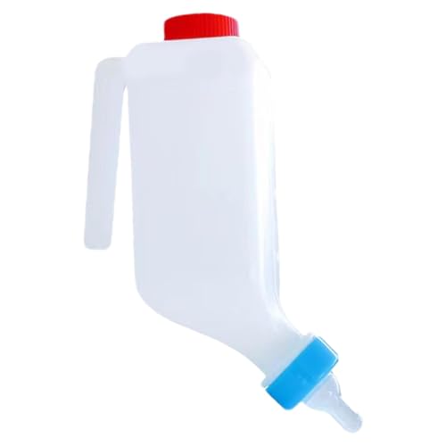 Bkljkf 800 Ml Kälberflasche, Schaf-Stillflasche, Kälber-Futterflasche Mit Sauger, Lamm Fütterungsflasche, Lamm Milchflasche Tragbar, Kleintier Milch Trinkflasche Für Schaf Lamm Kälber von Bkljkf