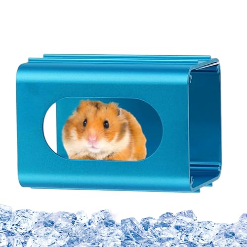 Bkljkf Hamster Kühltunnel, Hamster Metallhaus mit Sofortkühlung, Platzsparendes Versteck mit Kühleffekt für Hamster Lemminge Igel Kaninchen Zwergform Eichhörnchen Bkljkf Hamster Kühltunnel, Hamster Metallhaus mit Sofortkühlung, Platzsparendes Versteck mit Kühleffekt für Hamster Lemminge Igel Kaninchen Zwergform Eichhörnchen von Bkljkf