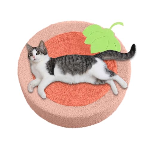 Bkljkf Katzenkratzerbrett, Katzenkratzernest - Innenkatze Round Pad Sisal Scratch zum Bodenschutz - Haustiere verspielte Vorräte zum Dehnen, Ausruhen, Schlafen von Bkljkf