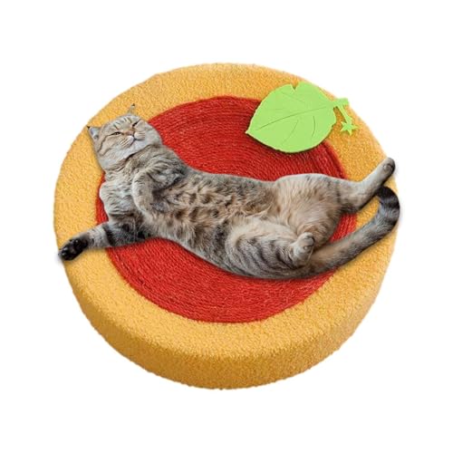 Bkljkf Katzenkratzernest, Katzenkratzbett - SISAL Round Crocker PAD CAT -Spielzeug für Möbelschutz,Haustiere verspielte Vorräte zum Dehnen, Ausruhen, Schlafen von Bkljkf