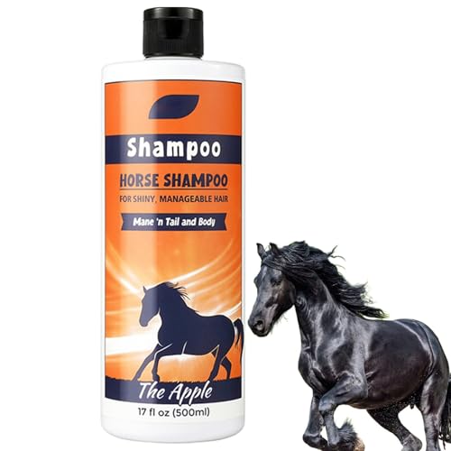 Bkljkf Mähne und Schwanz Shampoo, Pferdshampoo - 500 ml natürliche Mähne und Schwanz Detangler Shampoo | Pferdepflegezubehör, Mantelreiniger zur Reinigung und Konditionierung von Bkljkf