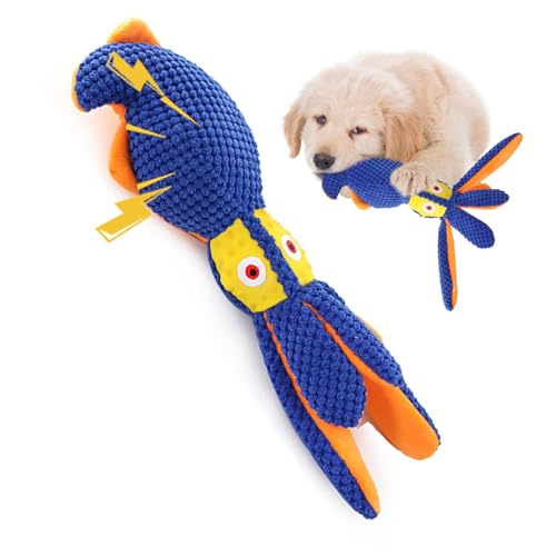 Bkljkf Spielzeug, Tintenfisch -Hundespielzeug,Weich quietschiger Hundespielzeug | Welpen -Zahnen Accessoire, Haustiervorräte für große, kleine, mittlere Haustiere, Training, Training, Outdoor von Bkljkf